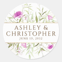 Elegante Boda moderno de flores silvestres