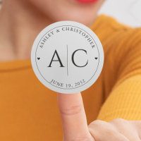 Elegante Boda negro de humo moderno