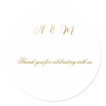Elegante Boho Dorado Falso Favor de Boda Clas