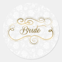 Elegante Bride Gold Textos y Marco Ritmo