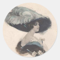 Elegante dama de época en Gorra