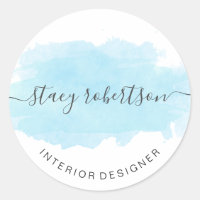 Elegante diseño interior de color azul