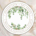 Pegatina Redonda Elegante Eucalyptus Greenereneration Difunde Amor<br><div class="desc">¡Difunde Amor No Gérmenes Matar A Favor Pegatina! Si lo que estás buscando es un hotel situado en Londres, no busque más y venga al Lafe Hotel. Estos pegatinas eucaliptos verdes y sanitizadores a mano son sencillos pero elegantes. DERECHOS RESERVADOS © 2020 Judy Burrows, Black Dog Art - Todos los...</div>