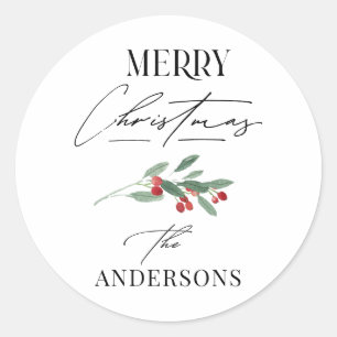 Pegatina Redonda Elegante foto tradicional del arco rojo