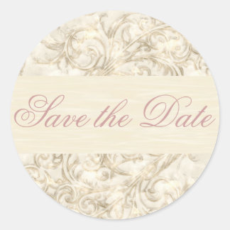 Pegatina Redonda Elegante Gracias Pegatina/Sello