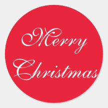 Elegante Guión Blanco Rojo Feliz Navidad