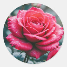 Elegante imagen de la flor rosa roja