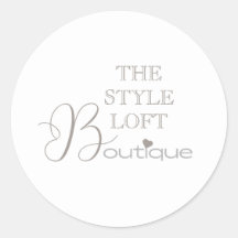 Elegante inicial de tienda boutique de marca