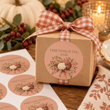 Elegante invitación de Friendsgiving | Arco de ter