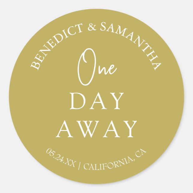 Pegatina Redonda Elegante La Noche Antes De La Cena De Ensayos (Anverso)