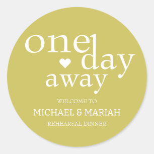 Pegatina Redonda Elegante La Noche Antes De La Cena De Ensayos