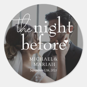 Pegatina Redonda Elegante La Noche Antes Del Ensayo Fotografía De L