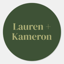 Elegante Minimal Moderno Sobre Boda Cuadrado Cla