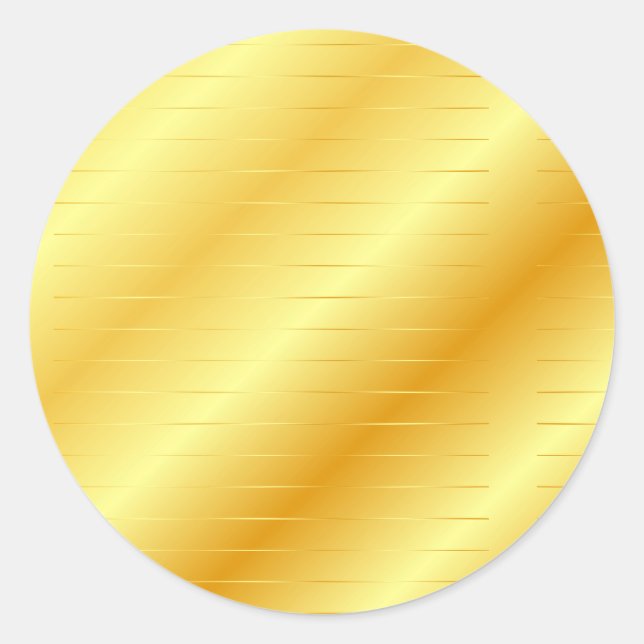 Pegatina Redonda Elegante moderna plantilla de moda dorado look Gol (Anverso)