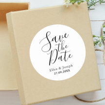 Elegante Moderno Personalizado Guardar la Fecha de