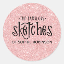 Elegante negocio de artistas Purpurinas de chicas