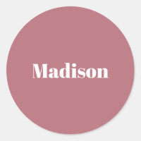 Elegante nombre blanco Rosa Minimalista dorado
