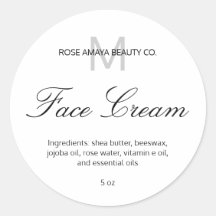 Elegante Profesional Monograma Cosmético Spa Belle