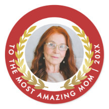 Elegante Rojo Y Blanco Con Foto De Premio A La Lea