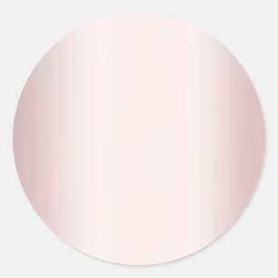Pegatina Redonda Elegante Rosa de plantilla en blanco dorado Añadir