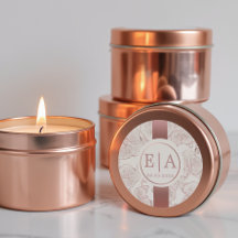 Elegante Rosa Polvo Orquídea Boda Monograma