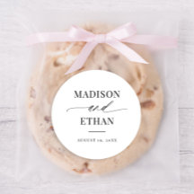 Elegante Script Calligraphy Favor de la boda