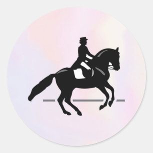 Pegatina Redonda Elegante Viajero con fondo acuático