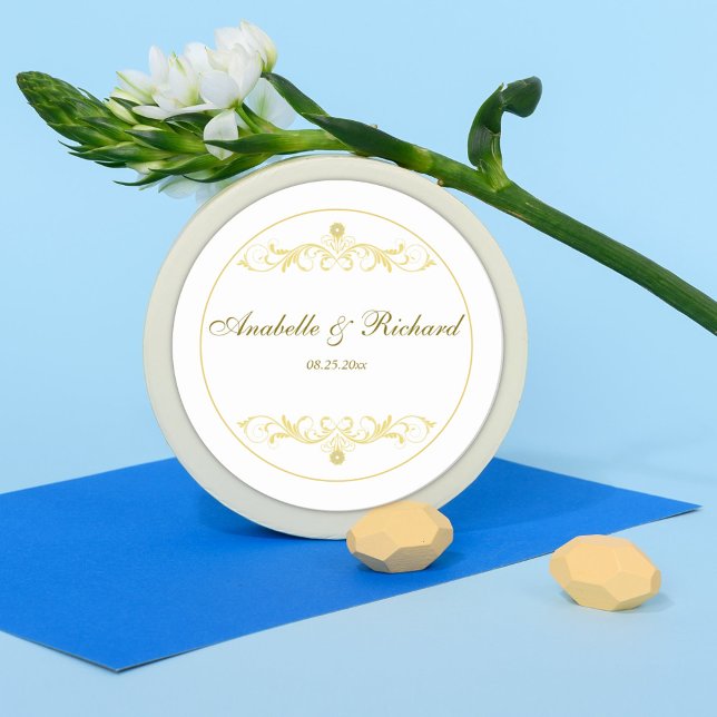 Pegatina Redonda Elegante victoriano (Subido por el creador)