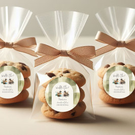 Pegatina Redonda Elegante Waddle, es revelación de género del pato 