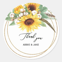 Elegante y alegre Boda de plumas de girasol