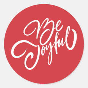 Pegatina Redonda Elegante y alegre diseño de vacaciones