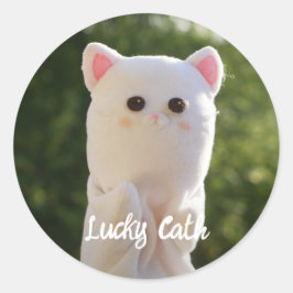 Pegatina Redonda Elegante y moderno foto personalizada