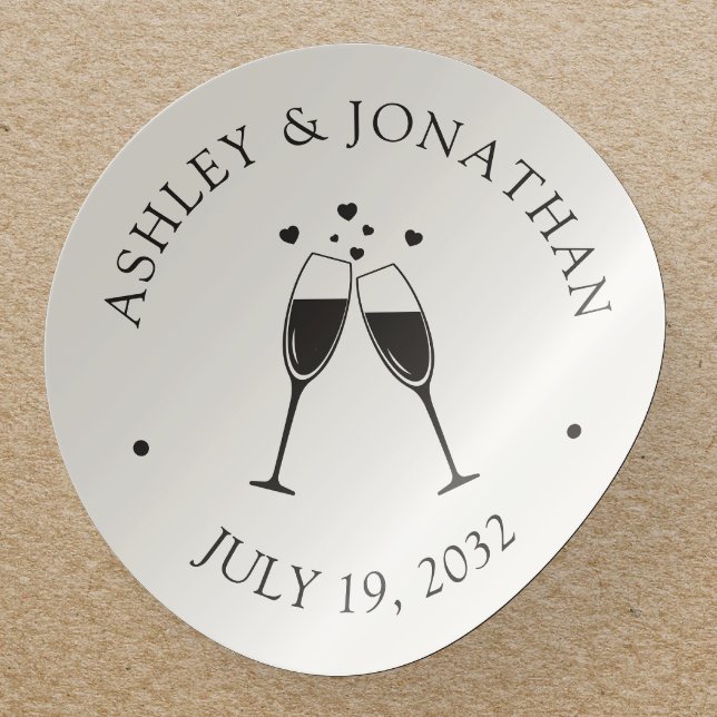 Pegatina Redonda Elegantes elementos modernos y sencillos (Subido por el creador)