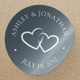 Pegatina Redonda Elegantes elementos modernos y sencillos