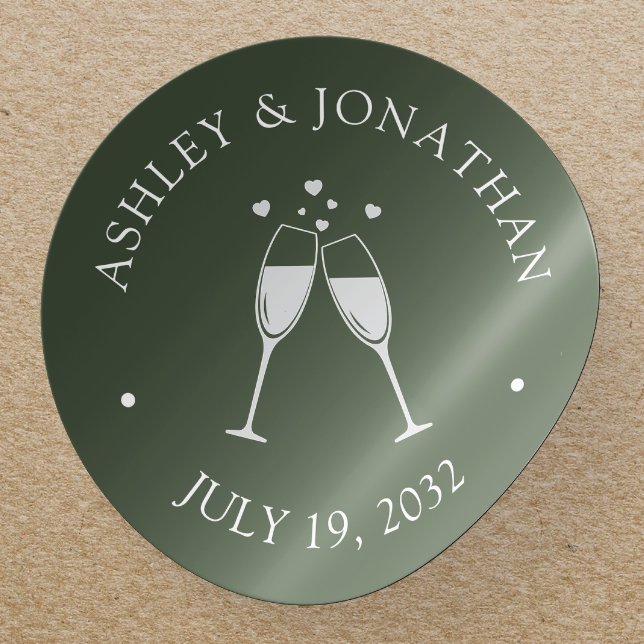 Pegatina Redonda Elegantes elementos modernos y sencillos (Subido por el creador)