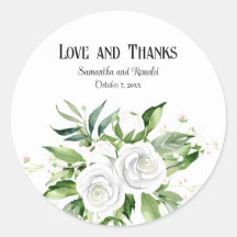 Elegantes rosas blancas y Boda de aliento del bebé