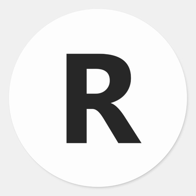 Pegatina Redonda Elegir cualquier carta | Fuente: Sans abiertos neg (Anverso)