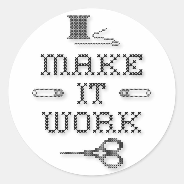 Pegatina Redonda Elegir el color de fondo (Anverso)