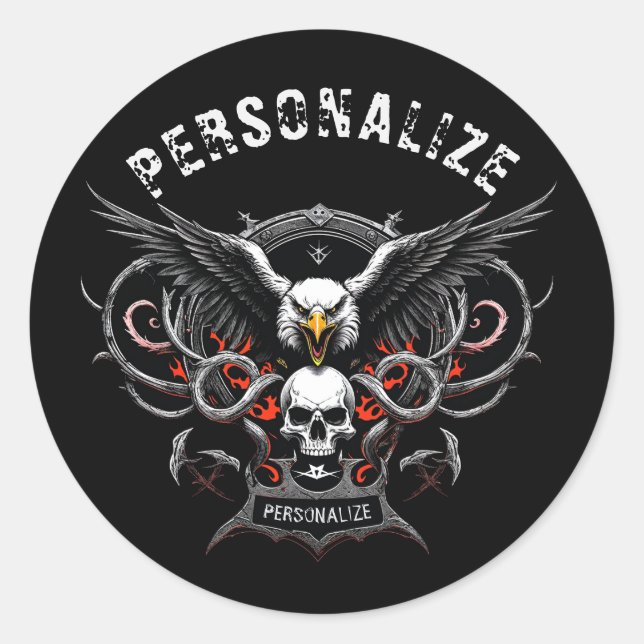 Pegatina Redonda Elemento de Decal de banda de rollo Metalizado pes (Anverso)