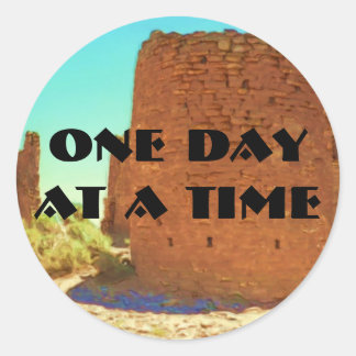 Pegatina Redonda Elemento de la Tierra ODAT