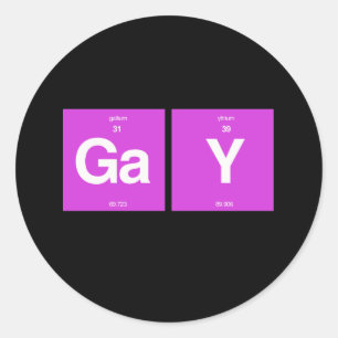 PEGATINA REDONDA ELEMENTOS GAY
