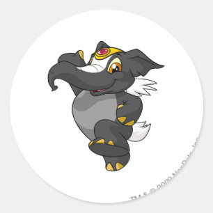Pegatina Redonda Elephante Skunk