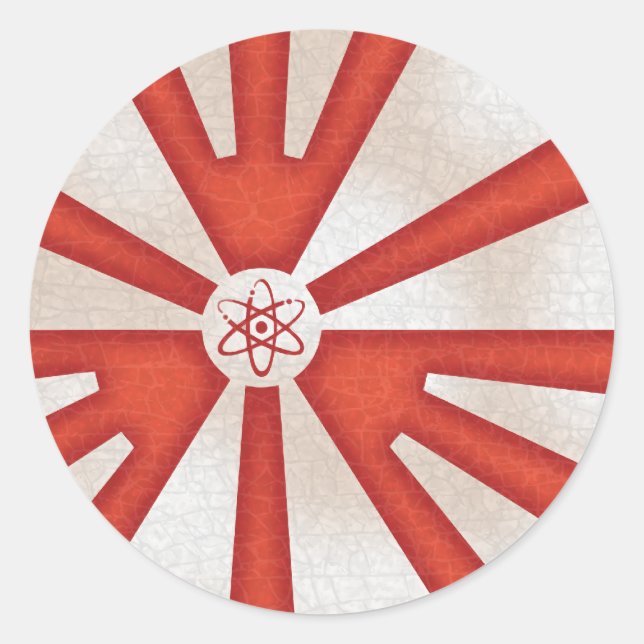 Pegatina Redonda Elevación de los niveles de tráfico (Anverso)