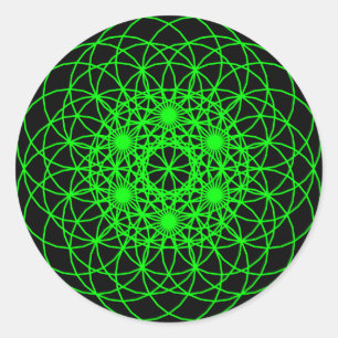 Pegatina Redonda Elevar el "amor" chakra