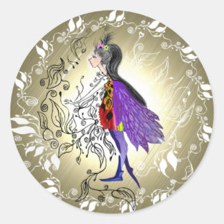 Pegatina Redonda Elf