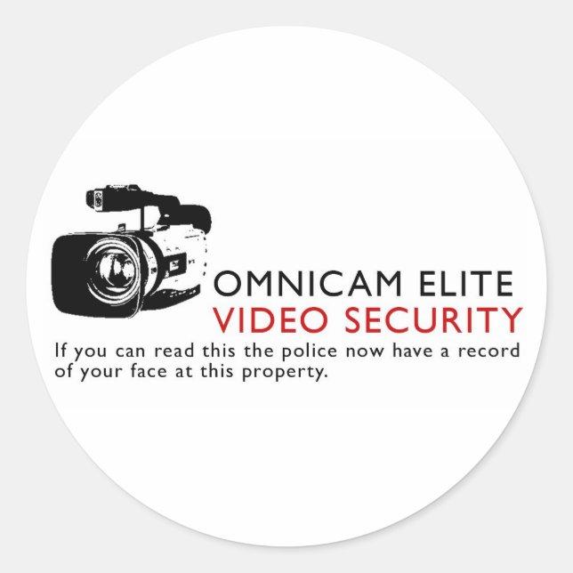 Pegatina Redonda Elite Omni-Cam (Anverso)