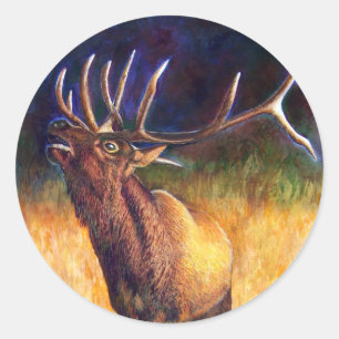 Pegatina Redonda Elk, Pegatinas