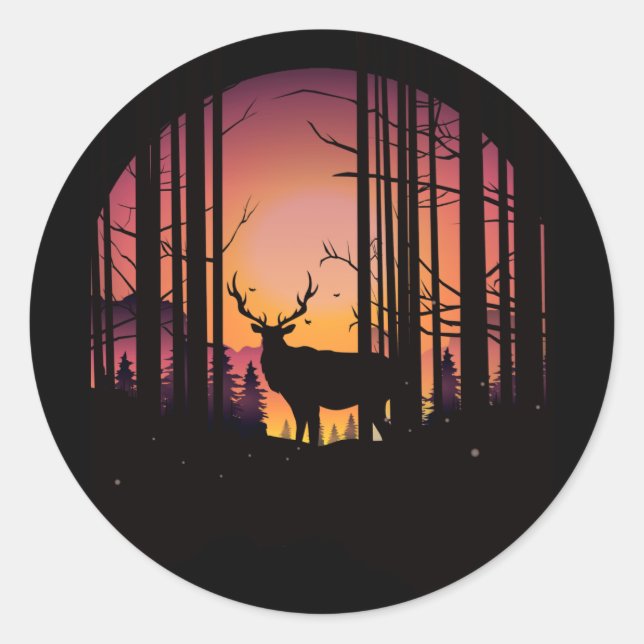 Pegatina Redonda Elks Journey (Anverso)