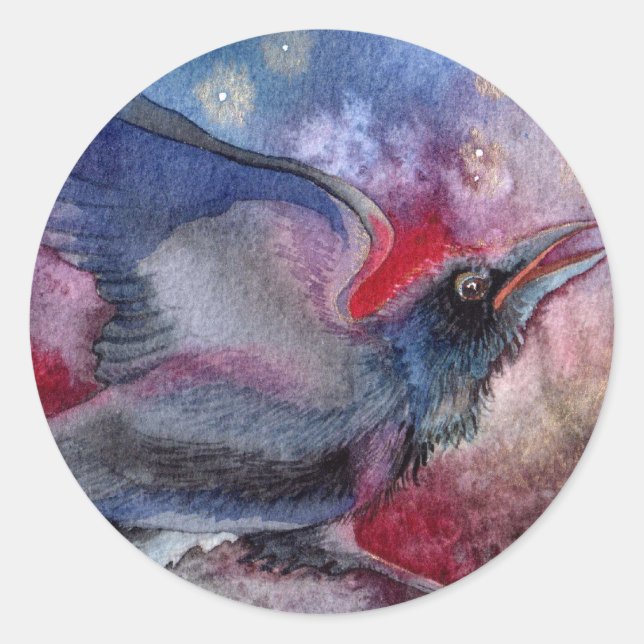 Pegatina Redonda Ella bailó a la luz de la luna (Anverso)