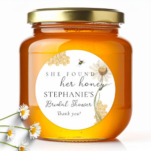 Pegatina Redonda Ella Encontró a su Dulzura Desayuno Nupcial Person